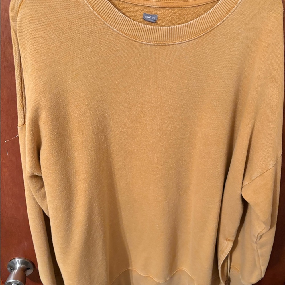 Aerie Warm yellow Crew Neck Sweater